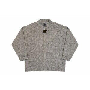 Vintage Robert Comstock Endurance Wool Silk Knit Sweater Gray Men’s M